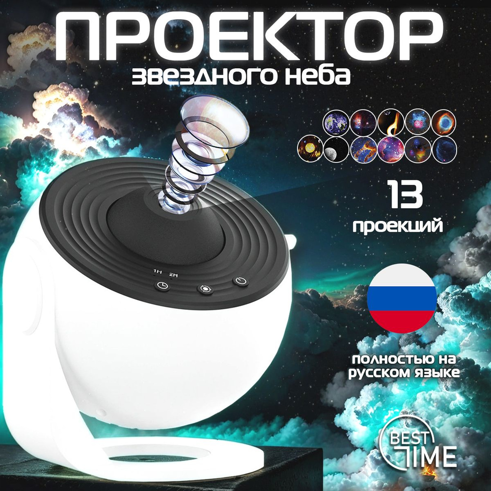 Проектор звездного неба, ночник, домашний планетарий Best Time