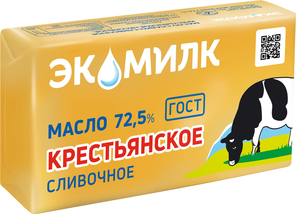 Масло сливочное «Крестьянское» 72,5%