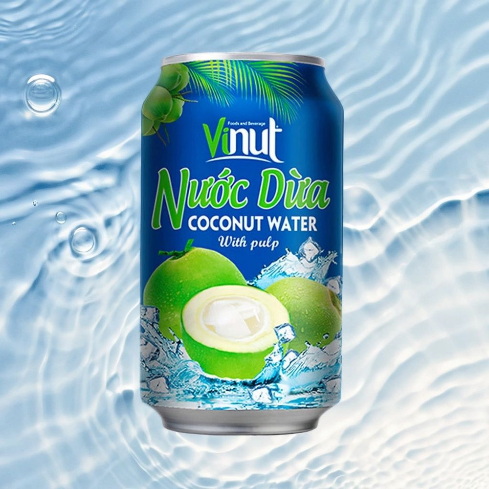Vinut "Кокосовая вода с мякотью", н/г, 2 шт х 330 мл, Вьетнам #1
