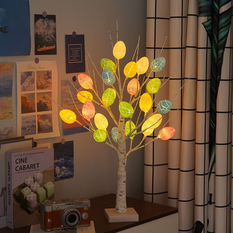 Декоративное светящееся пасхальное дерево с 24 led-лампочками высотой 60 см  #1
