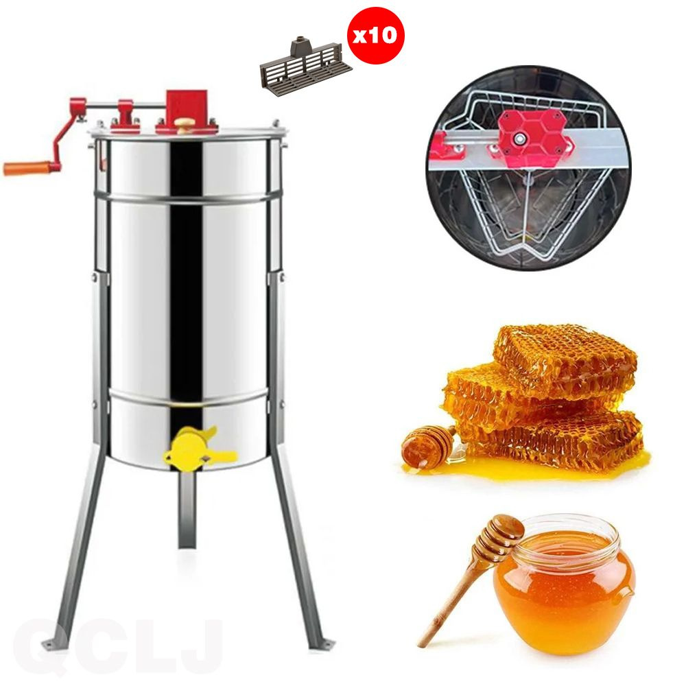 Медогонка для 3-х рамочная, ручное управление, медогонка нержавейка ...