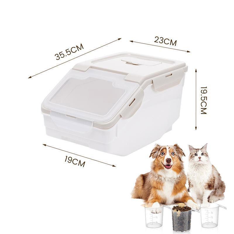 Контейнер для корма, емкость для хранения с крышкой, бак для сухого ...