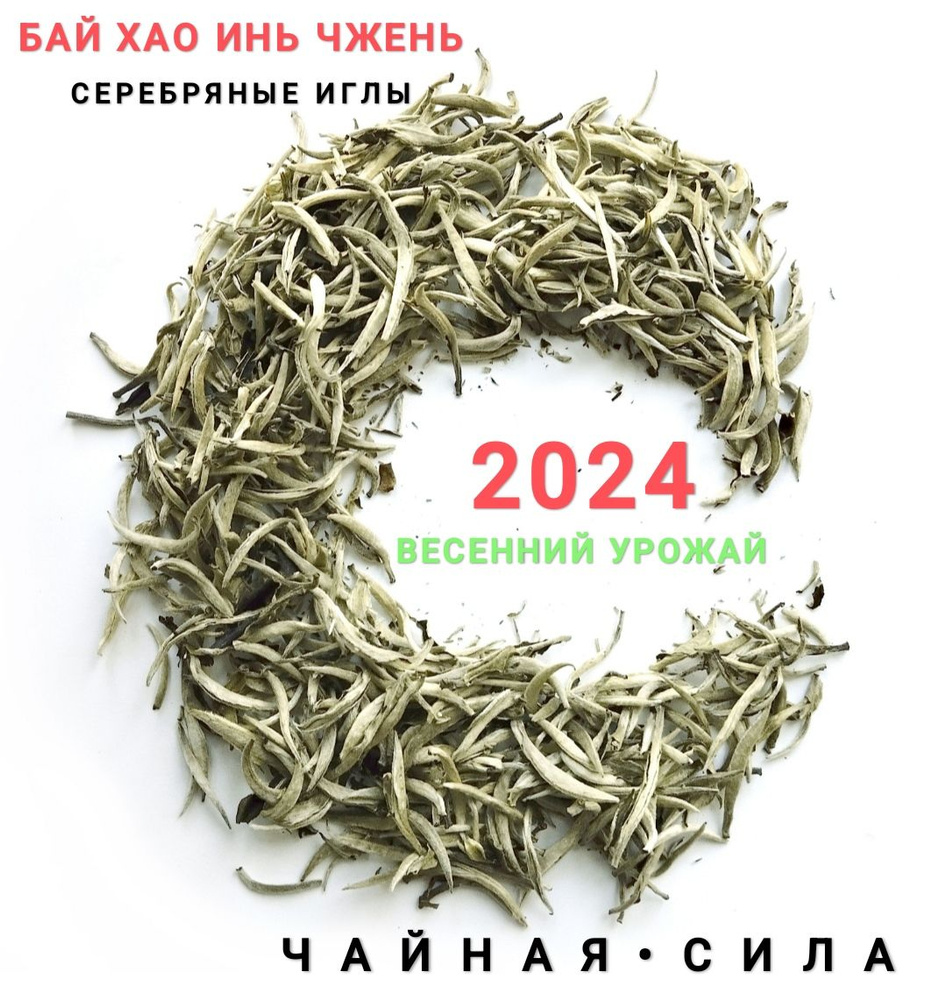 Бай Хао Инь Чжень, Серебряные иглы с белым пухом, белый чай, 2024 г, 50 ...