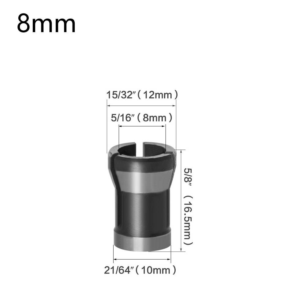 Цанга 8x16.5 мм для кромочного фрезера #1