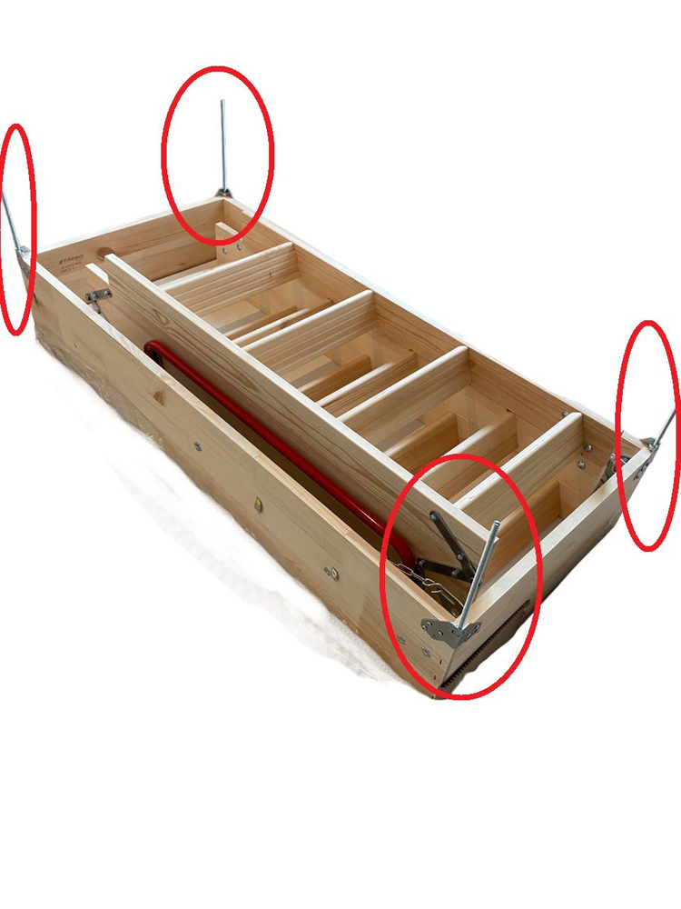 Монтажный комплект DAAS крепеж для чердачных лестниц Fakro и DOCKE (комплект для монтажа чердачных лестниц #1