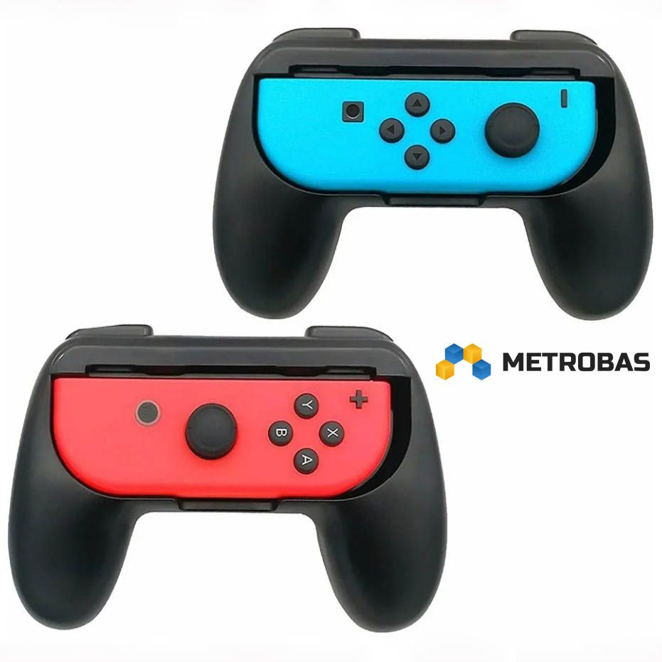 Держатель джойстик METROBAS TNS-851 для Nintendo Switch Joy-Con 2 штуки,  Controller Grip - купить по выгодной цене в интернет-магазине OZON  (159411451)