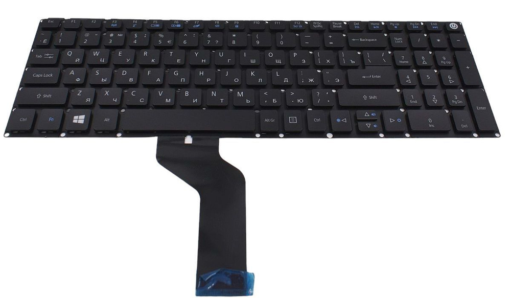 Клавиатура для Acer Aspire 3 A315-53G ноутбука черная с подсветкой ...