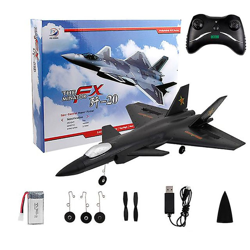 Радиоуправляемый самолет Fei Xiong J-20 RTF 2.4G - FX830-BLACK #1