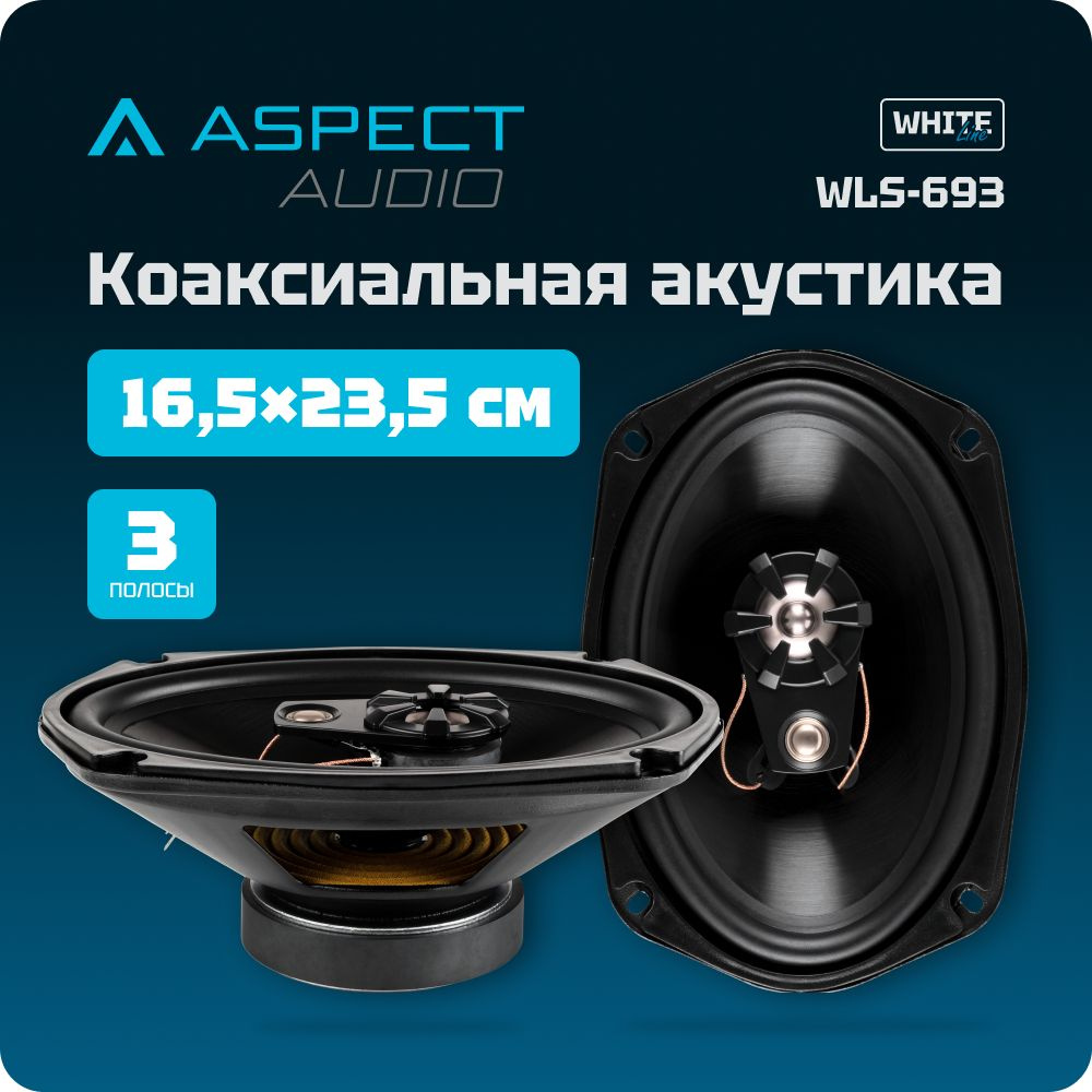 Акустическая 3-х полосная система Aspect WLS-693 / овальные динамики в  автомобиль - купить по выгодной цене в интернет-магазине OZON (1499942881)