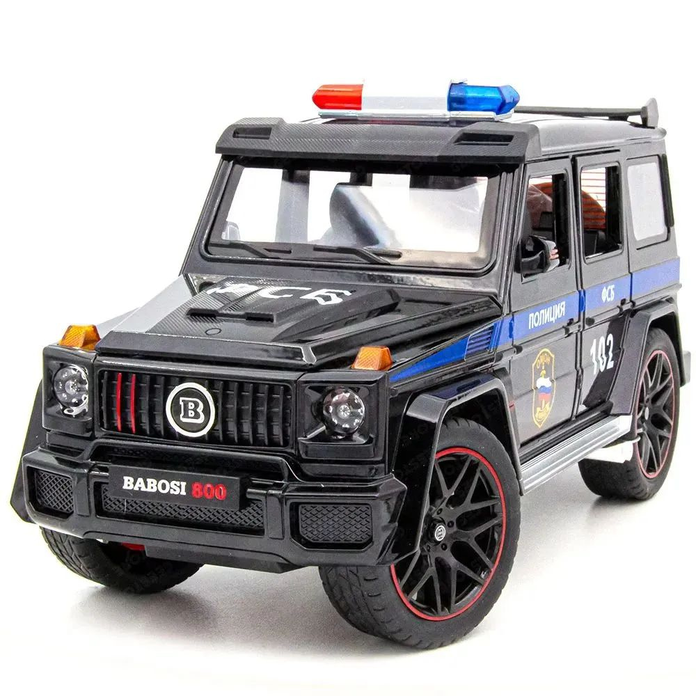 Мерседес Гелик BRABUS 800 (1:18) 28 см инерционная, открываются двери,  капот и багажник, складываются зеркала, поворачиваются колеса, свет и звук,  черный - купить с доставкой по выгодным ценам в интернет-магазине OZON  (1422301749)