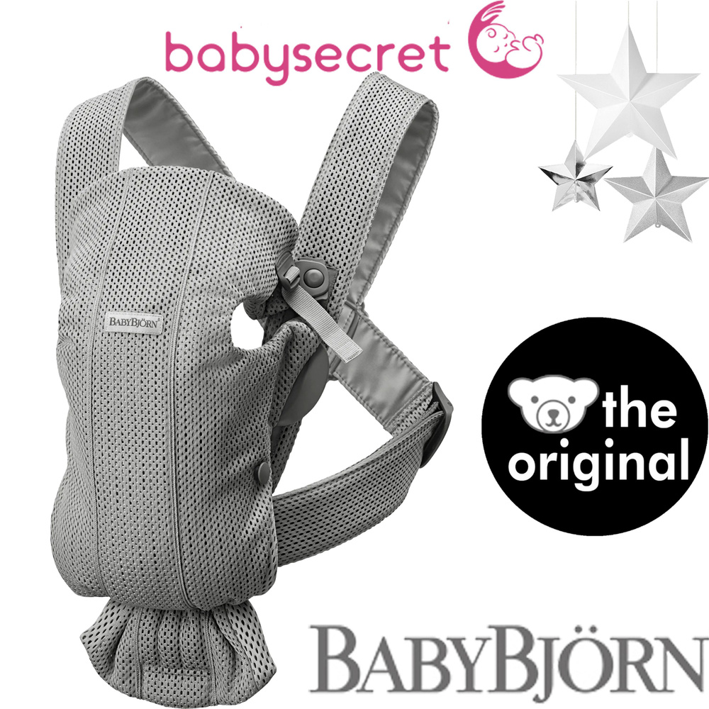 Рюкзак-Кенгуру для новорожденных BabyBjorn Mini Mesh 0210.18 (серый) #1