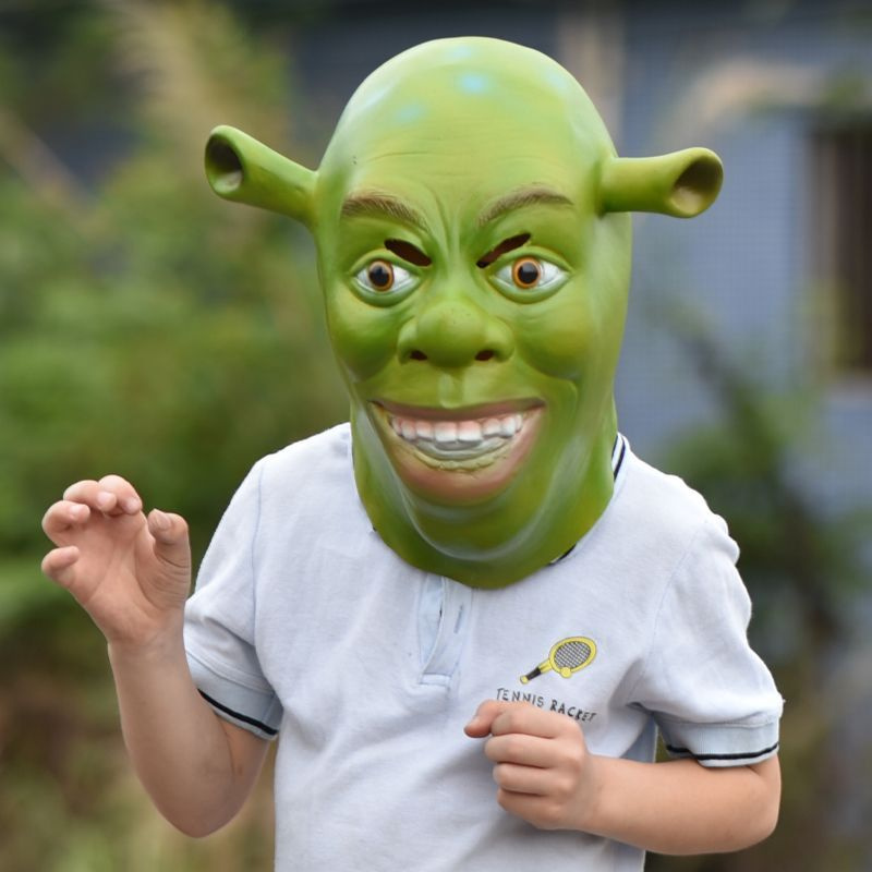 Латексная маска монстра Шрека COS Shrek - купить по доступным ценам в ...