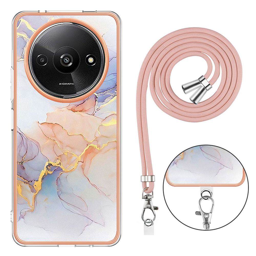 Чехол Для Xiaomi Redmi A3 (Редми А3) противоударный, с плечевой ремень ...