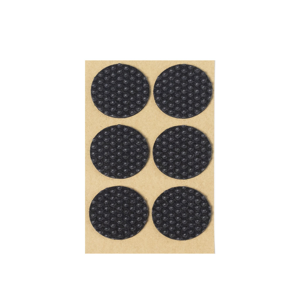 Фетровые наклейки для мебели прорезиненная d40мм 6 шт, черный  #1