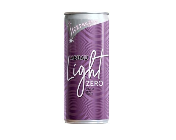 Напиток Абрау Дюрсо Light Zero белый полусладкий безалкогольный газированный, 0.25л - 5 шт.  #1