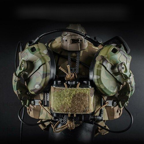 Наушники активные тактические 6TH Gen Tactical headset стрелковые/гарнитура/поворотные крепления на шлем #1