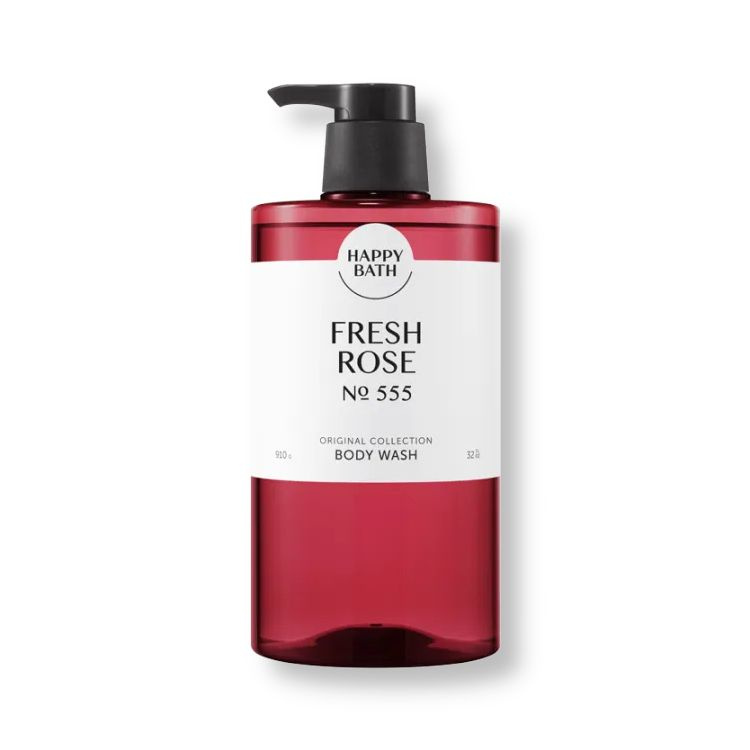 HAPPY BATH Гель для душа с ароматом розы, NATURAL BODY WASH FRESH ROSE №555, 910 г  #1