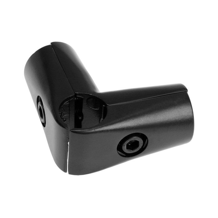 Соединитель угловой трех труб d-25 мм, регулируемый, черный - купить с ...