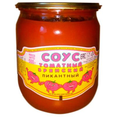 Соус Брянский 500г пикантный ст/б - купить с доставкой по выгодным ...