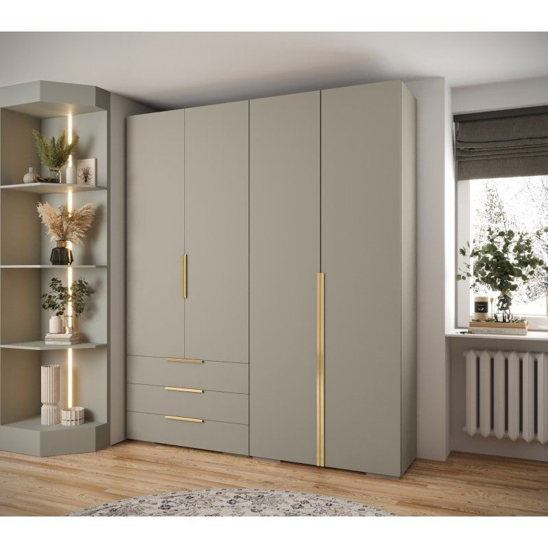 Шкаф распашной Mebelland24 Мори - 8 Кашемир, 170x60x240 см купить c ...