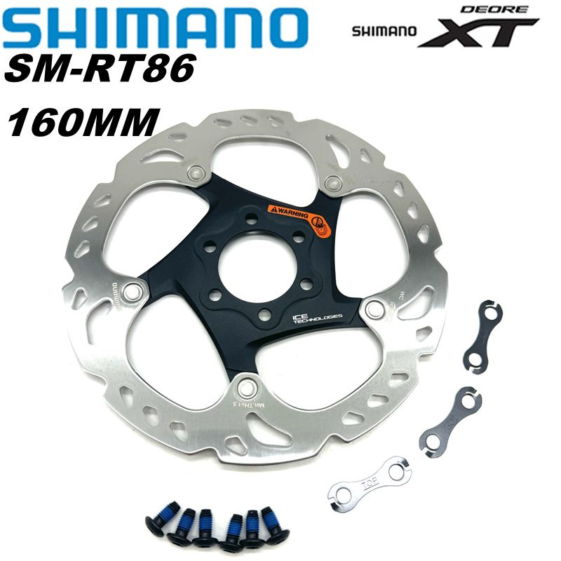 Тормозной диск Shimano XT, RT86, 160мм, под 6 болтов #1