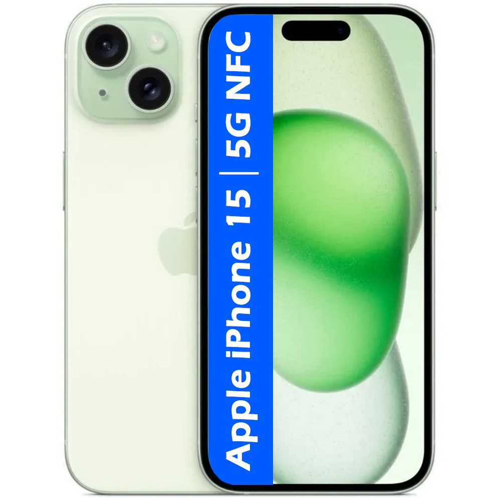 Смартфон Apple 15 sim+esim 128 ГБ 6 ГБ Зеленый 6.1 OLED/AMOLED