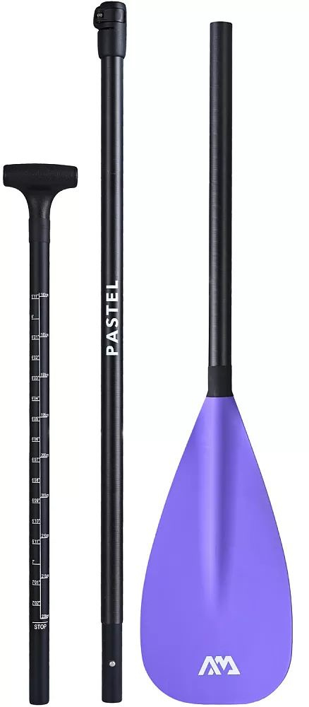 Весло для sup-доски Aqua Marina PASTEL (Purple) 3-частное стекловолокно-нейлон, разборное S24 / Аксессуары #1