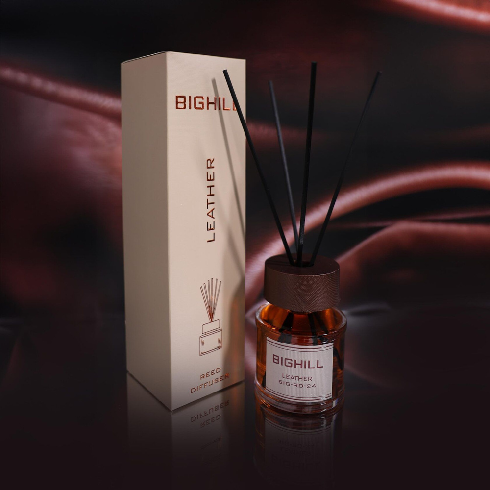 EYFEL PERFUME Аромадиффузор, LEATHER BIG-RD-24, 120 мл, ароматический диффузор для дома с палочками, #1