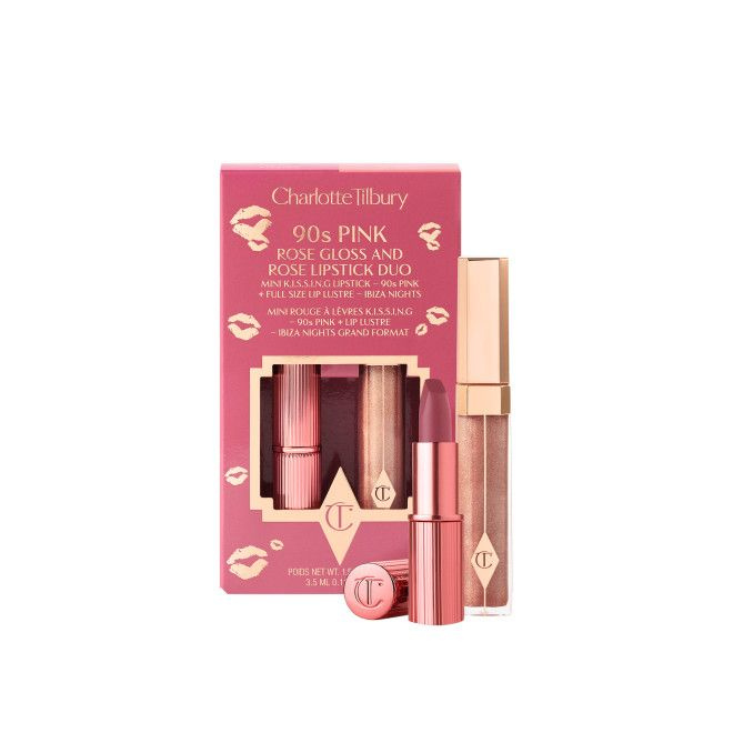 Charlotte Tilbury Набор блеска и помады Gloss & Lipstick Duo (90s Pink) #1