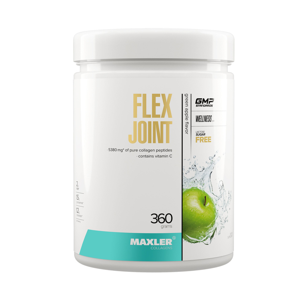 Комплекс с коллагеном для здоровья связок и суставов в порошке Maxler Flex Joint 360г Зеленое яблоко #1