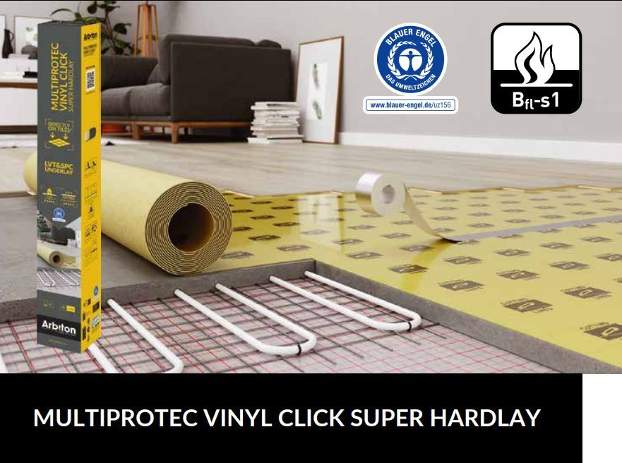 Подложка Arbiton Multiprotec Vinyl Click Super Hardlay 1,1 мм (уп./9x1м/9м2) #1