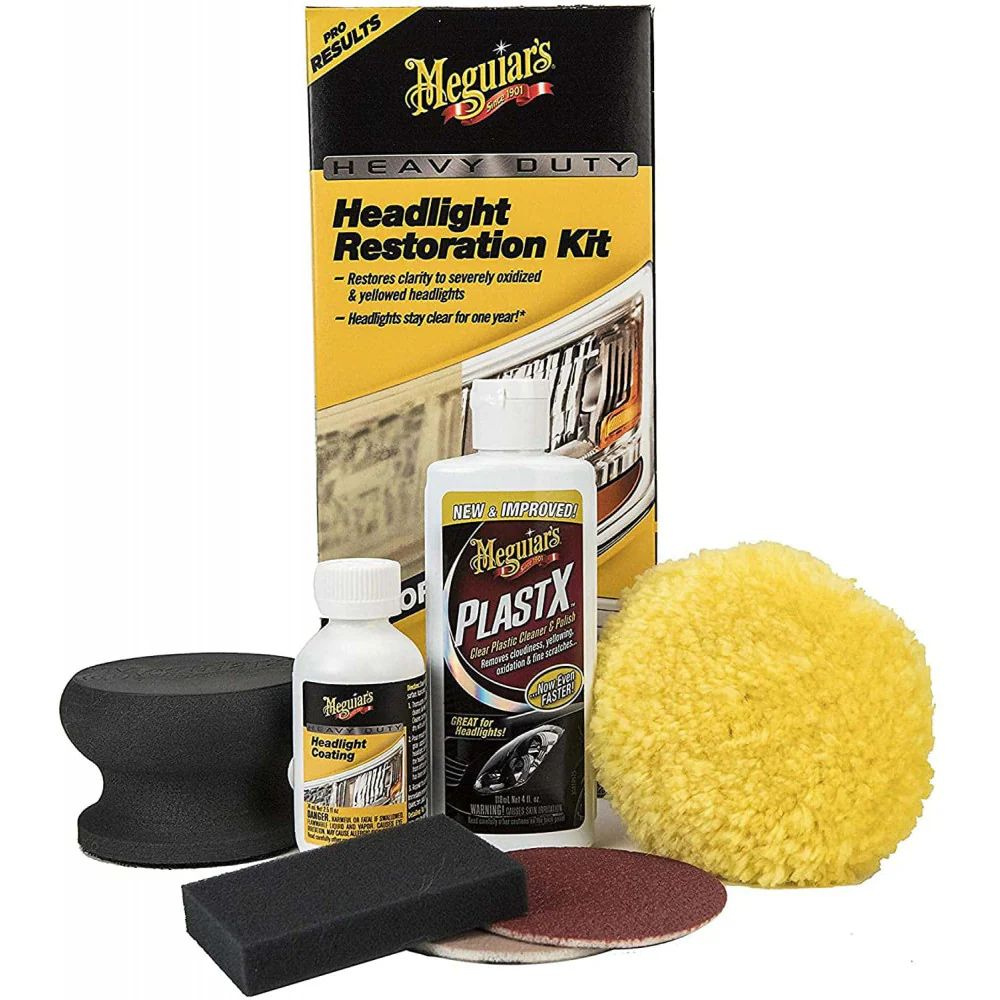 Meguiar's Heavy Duty Headlight Restoration Kit Набор для абразивного восстановления фар  #1