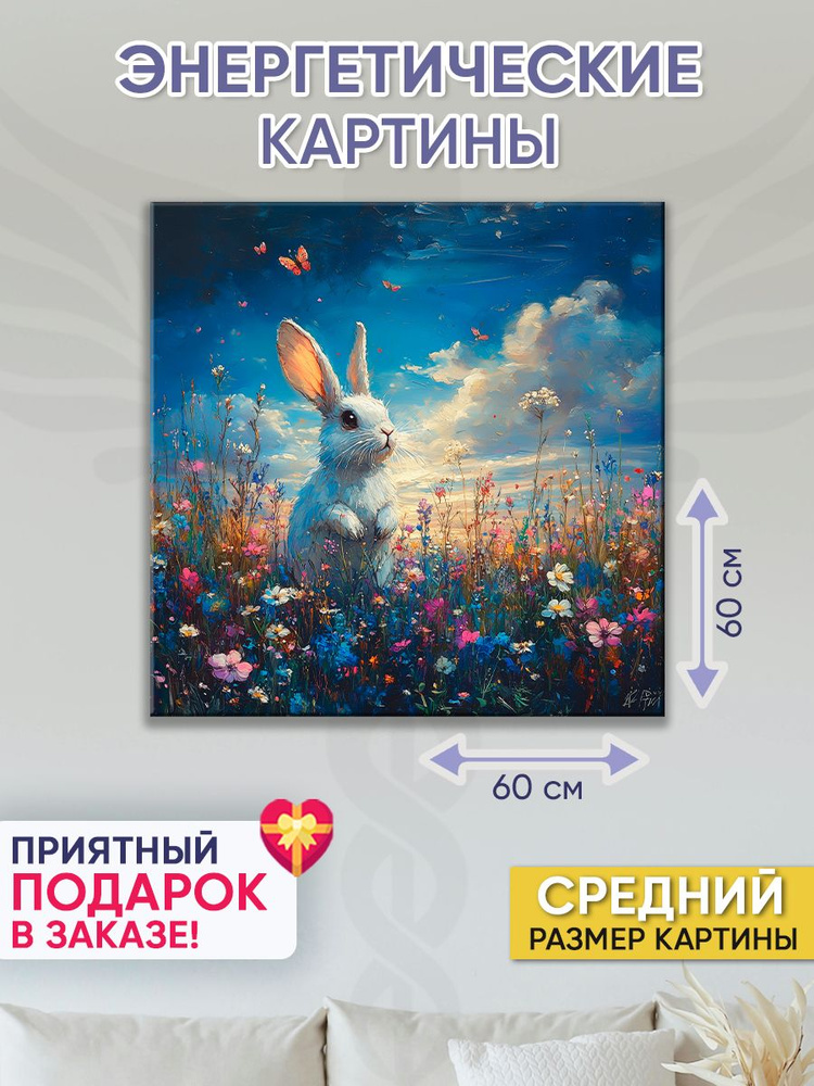 Точка Силы Картина "Пушистик", 60  х 60 см #1