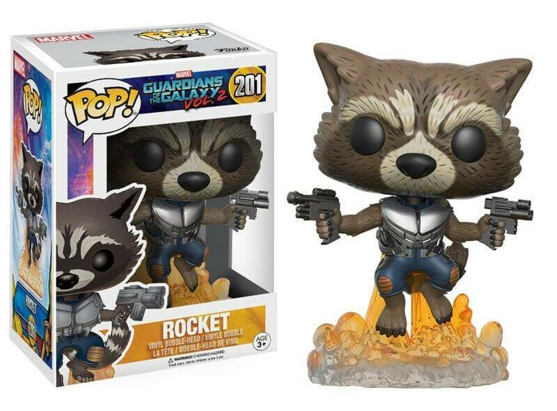 Фигурка Funko Pop! Marvel: Rocket Raccoon (Мятая коробка! (Фанко Поп Реактивный Енот из фильма Стражи #1