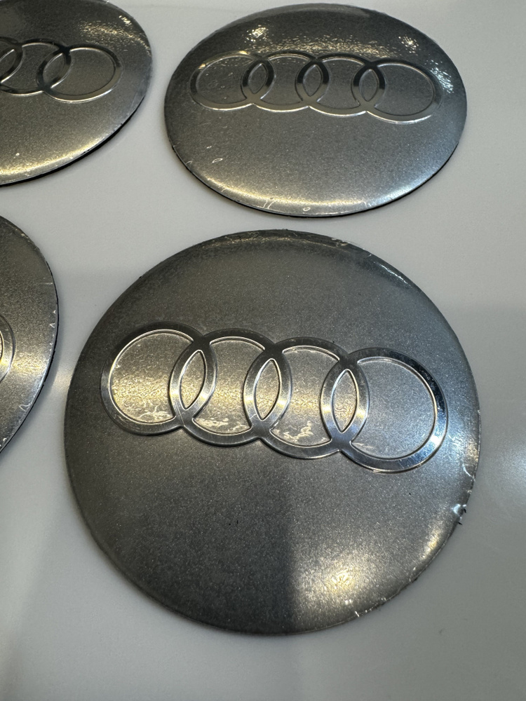 Наклейки Ауди Audi на диски и колпаки D 60 mm #1