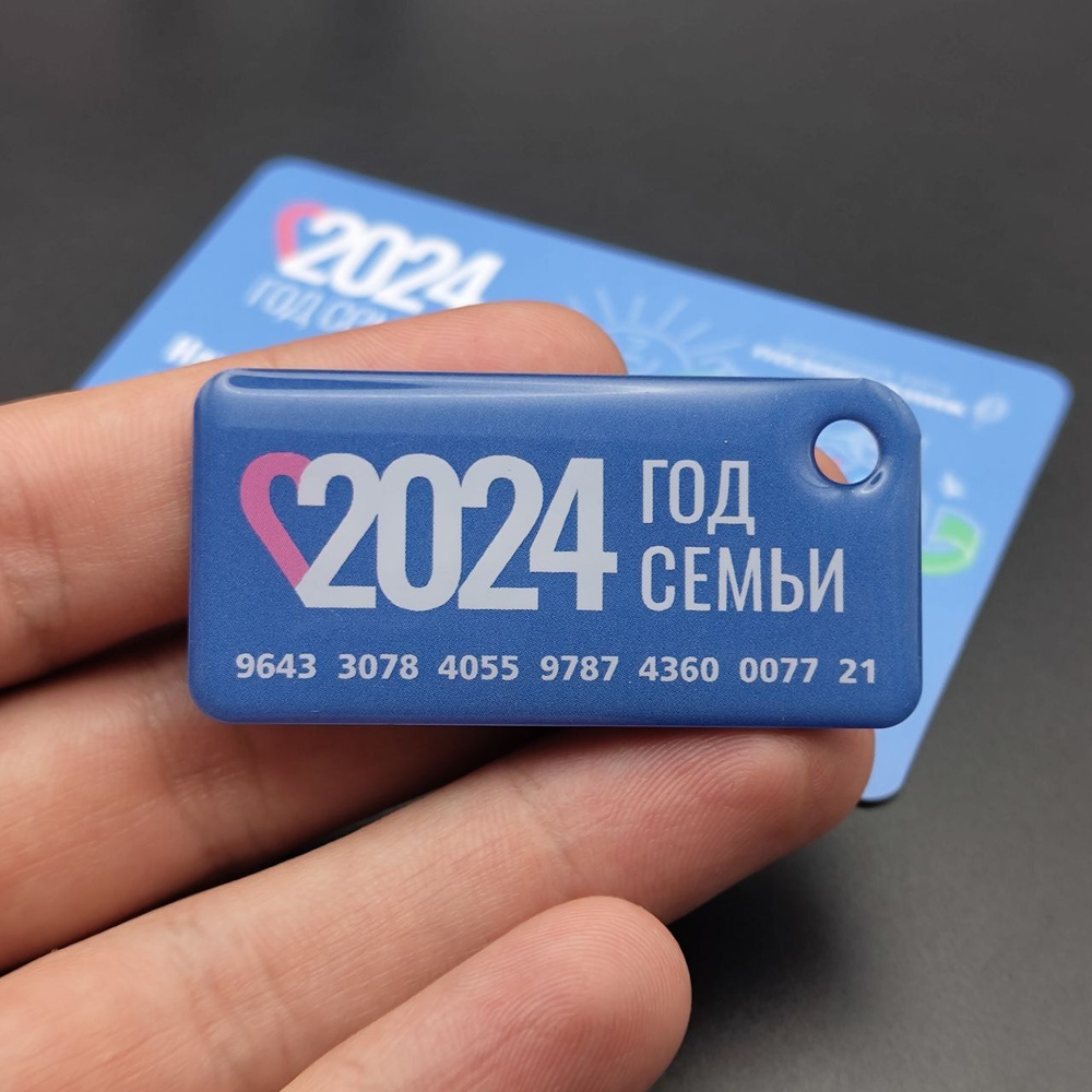 Брелок с функционалом карты Подорожник коллекционный - Год семьи 2024 ...