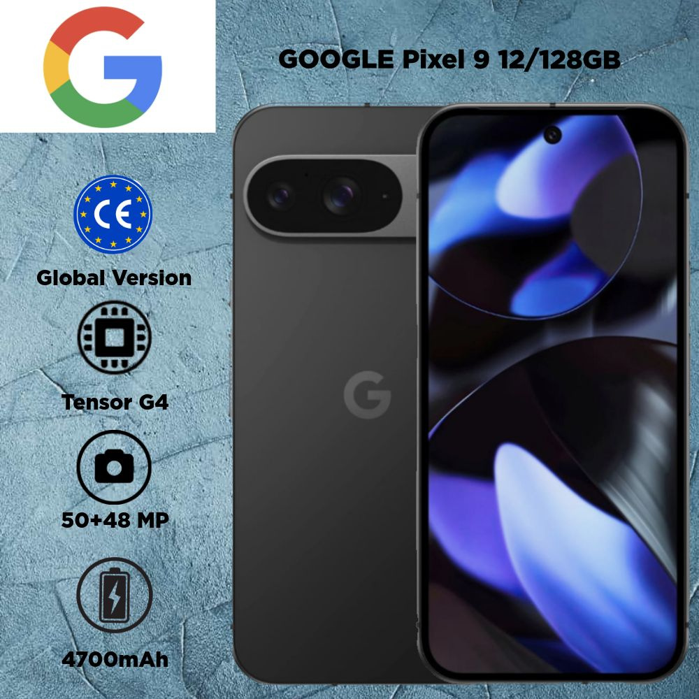 Google Смартфон Pixel 9 Global 12/128 ГБ, черный #1