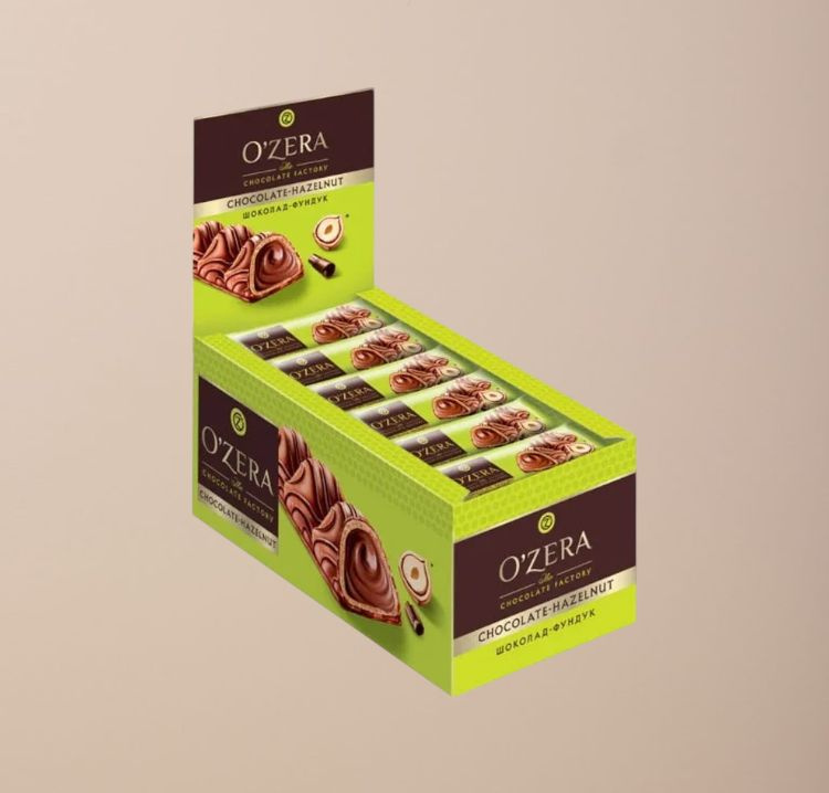 OZera, батончик Chocolate Hazelnut, 24 шт по 23г #1