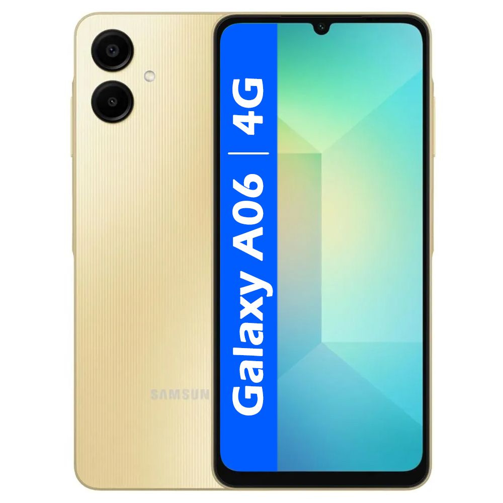 Samsung Смартфон РОСТЕСТ(ЕВРОТЕСТ) Galaxy A06 4G 4/128 ГБ, золотой #1