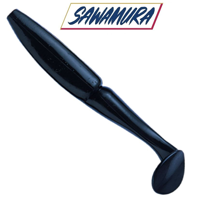 Приманка силиконовая Sawamura One'Up Shad 4", вес 7,5гр, цв. #012 / Мягкая приманка Савамура для джига #1