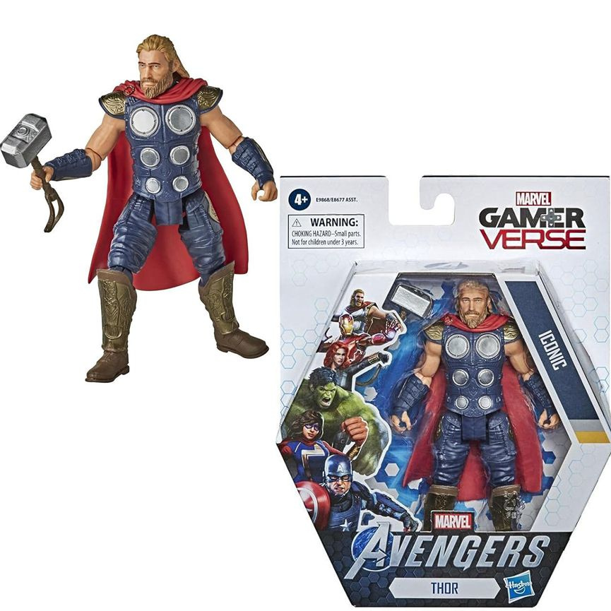 Игровой мир Hasbro Marvel 6-дюймовая подвижная кукла-игрушка Thor  #1