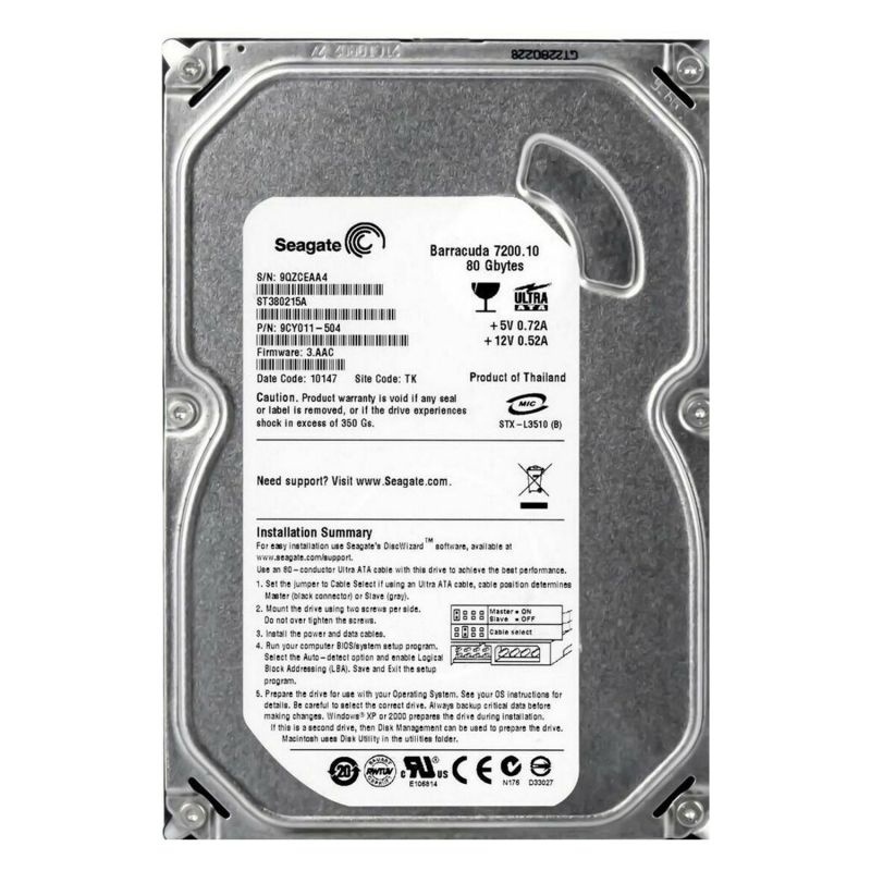 Seagate 80 ГБ Внутренний жесткий диск (ST380215A)  #1