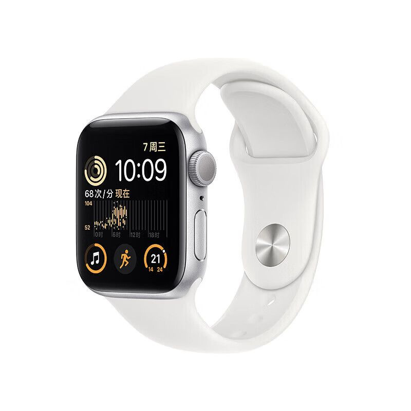 Apple Спортивные часы Apple Watch SE 2 GPS, 40mm, второе поколение, Умные часы, цвет серебристый  #1