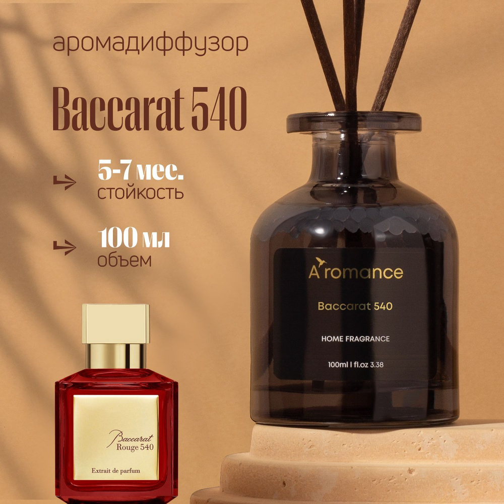 Ароматизатор для дома парфюм аромат диффузор с палочками Baccarat 540 100 мл  #1