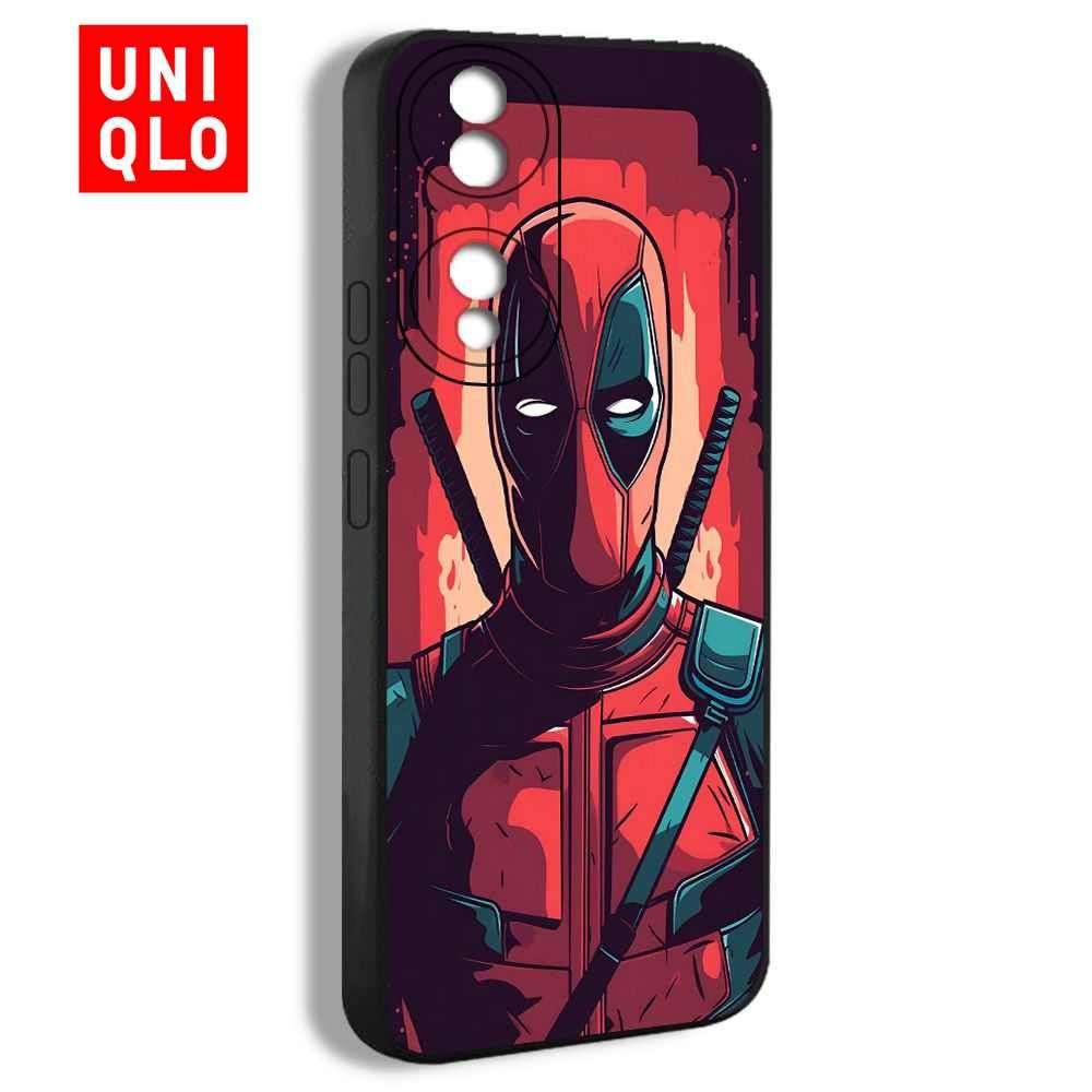 Uniqlo чехол на Honor 70 с принтом deadpool Дэдпул забавный Марвел GHN02  #1