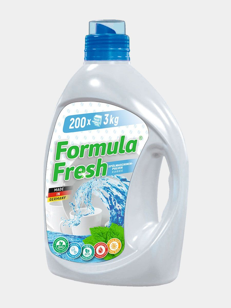 Formula Fresh порошок для посудомоечных машин бесфосфатный 3 кг 200 моек  #1