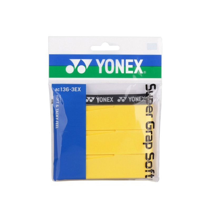 Обмотка для ручки Yonex Overgrip Super Grap Soft x3, Yellow #1