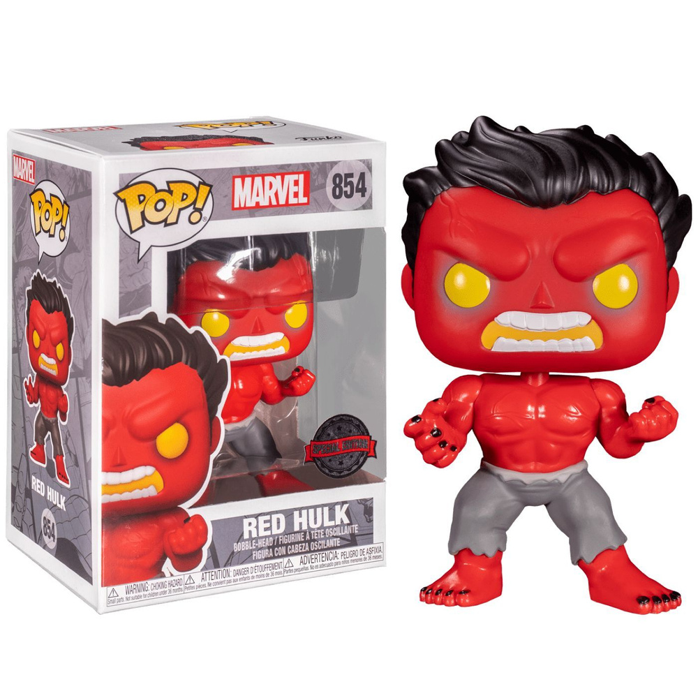 Фигурка Funko Pop! Marvel: Red Hulk 854 (Фанко Поп Красный Халк из комиксов Марвел Комиксы)  #1