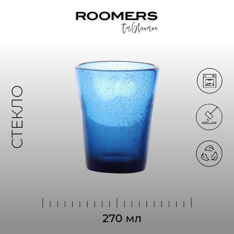 Стакан, Roomers Tableware, Bubbles, 270 мл, хрустальное стекло, Нидерланды  #1