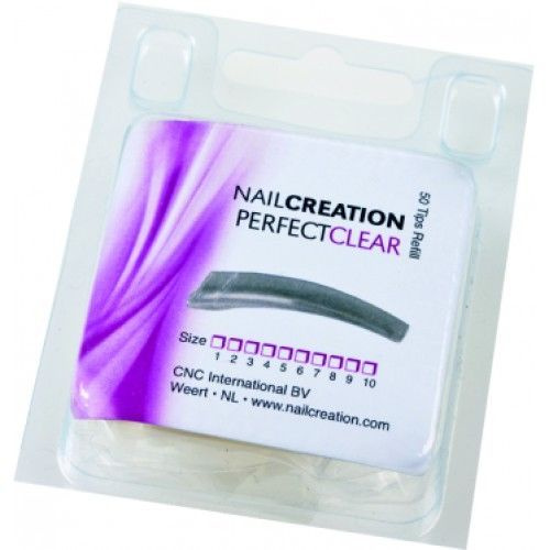 Nail Creation Perfect Clear Tips box Прямые типсы с галочкой 50 шт №5 #1